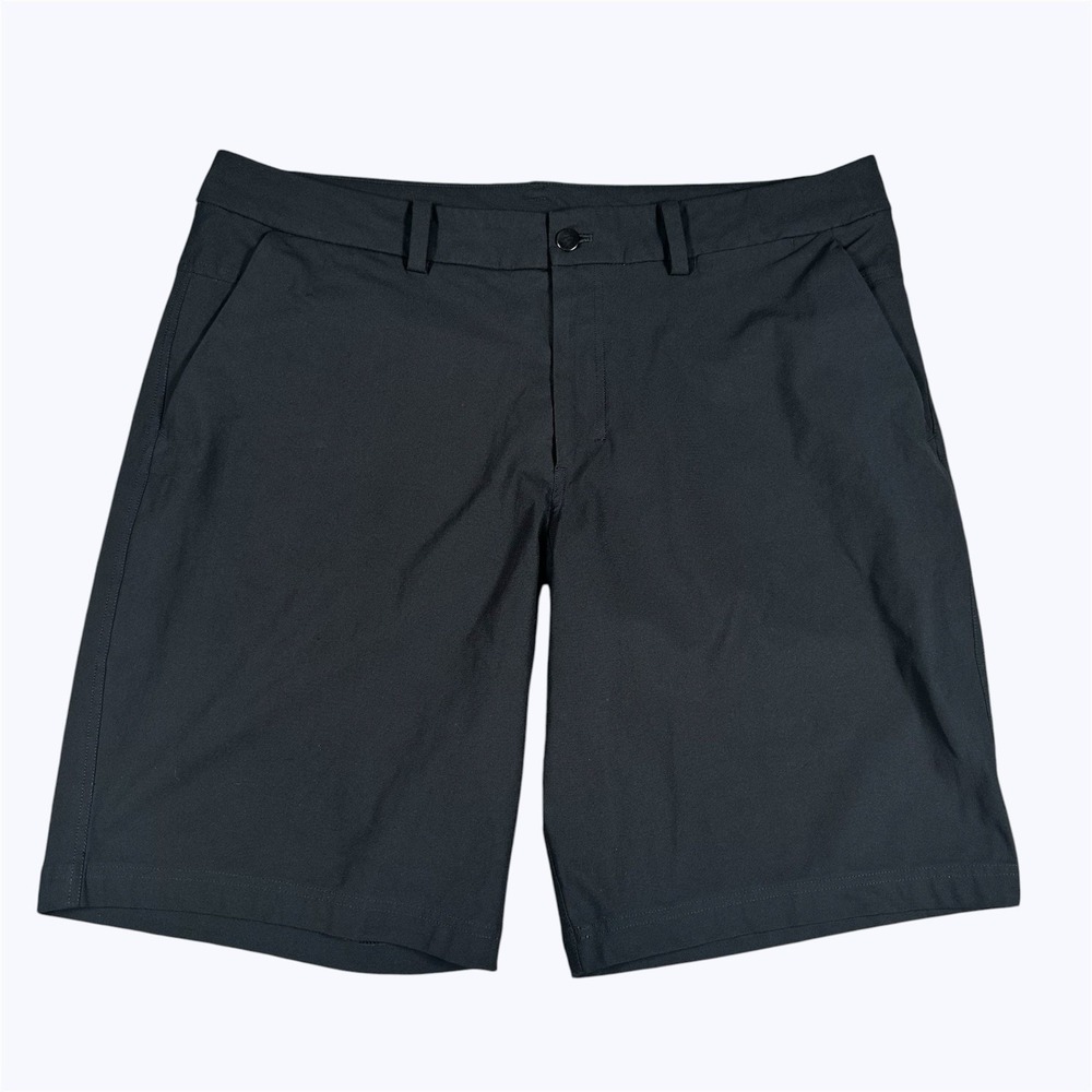 Lululemon Mens Shorts ABC Commission Warpstreme 39x9 Black Performance Golf EUC